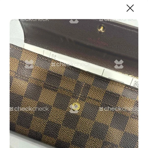 Louis Vuitton Brown Checkered Clutch - Picture 5 of 5